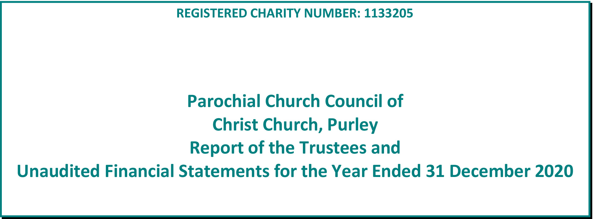 REGISTERED CHARITY NUMBER