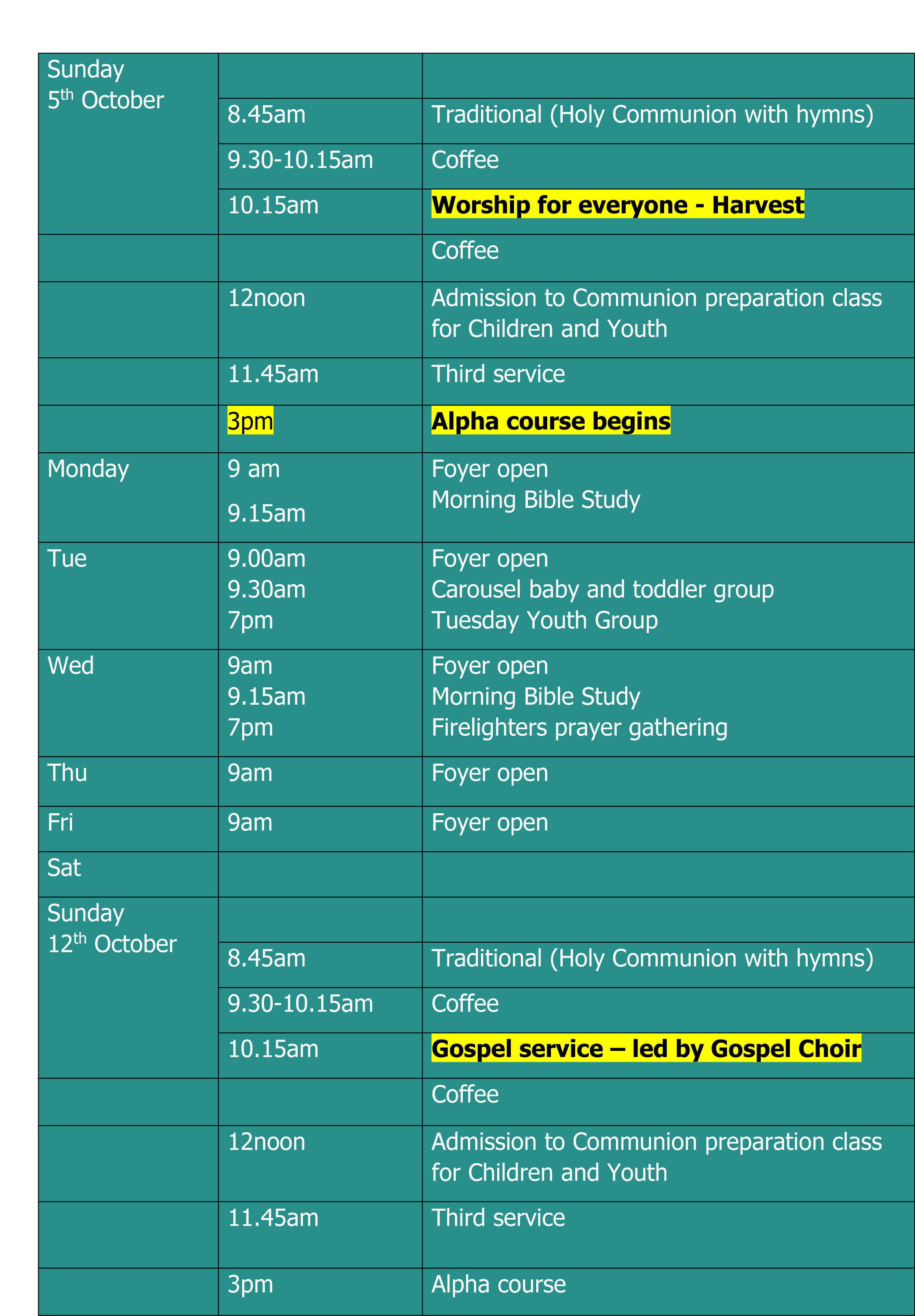 Dates 5 Oct 2025-1