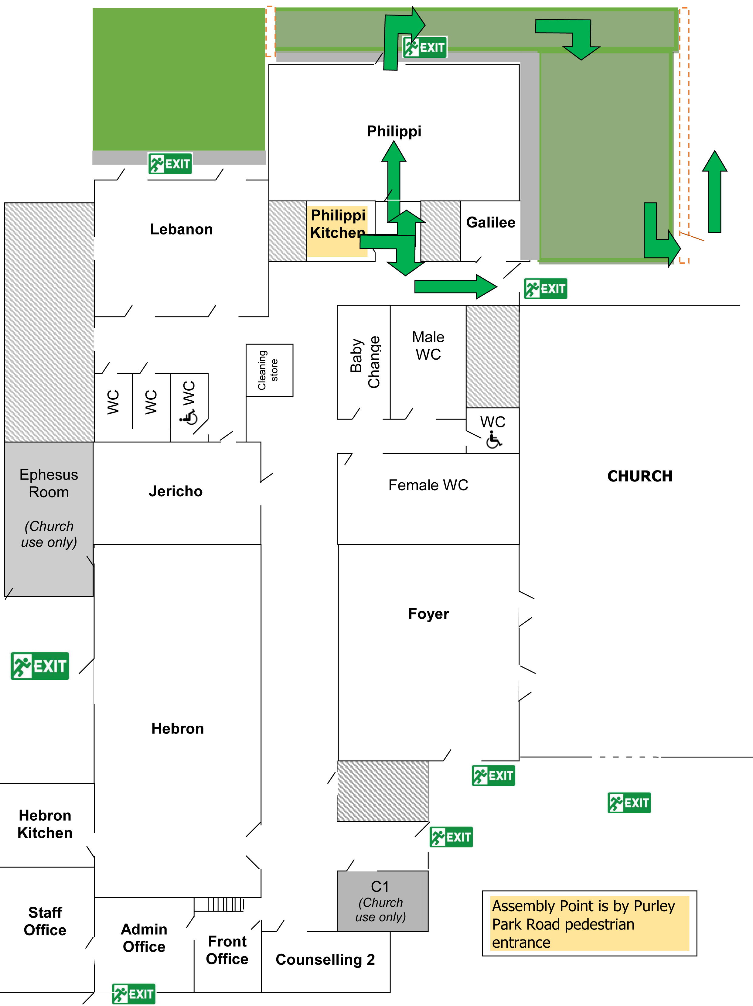 Philippi kitchen fire exits(1)