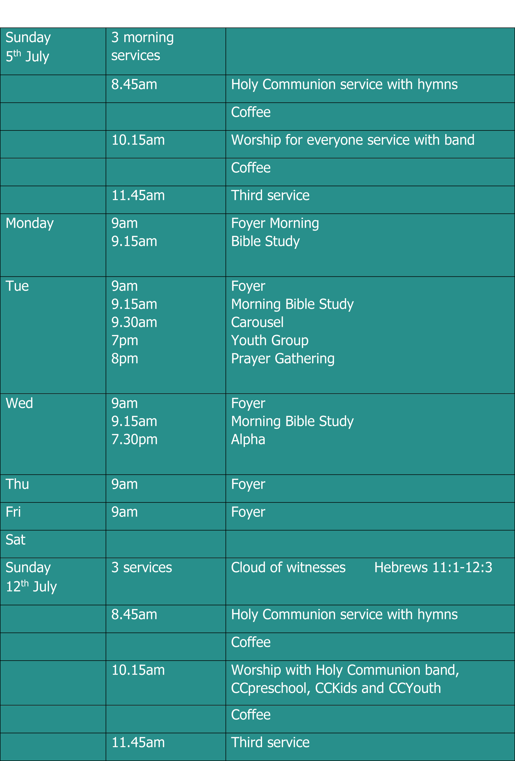 5 July -2
